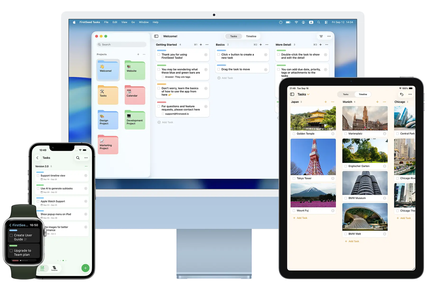 FirstSeed Tasks across devices